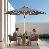 Patioslife Garden Parasol — Square & Round | Heavy-Duty Aluminium Pole, Double Vent Canopy | 2.7m, 3m & 3.35m