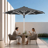 Patioslife Garden Parasol — Square & Round | Heavy-Duty Aluminium Pole, Double Vent Canopy | 2.7m, 3m & 3.35m