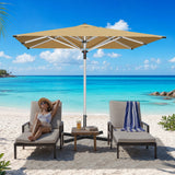 Patioslife Garden Parasol — Square & Round | Heavy-Duty Aluminium Pole, Double Vent Canopy | 2.7m, 3m & 3.35m