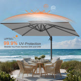 Patioslife Aegis Pro All-weather Cantilever Parasol , Reinforced & Powder-Coated Aluminium Ribs and Pole — Perfect for Garden & Patio