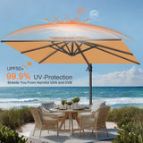 Patioslife Aegis Pro All-weather Cantilever Parasol , Reinforced & Powder-Coated Aluminium Ribs and Pole — Perfect for Garden & Patio