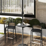 Clamp-On Parasol Side Tray | Outdoor Pole Table for Garden & Poolside Lounging
