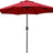 Patioslife Outdoor Market Breeze™ Patio Outdoor Umbrella with 8 Sturdy Ribs  Push Button Tilt and Crank
