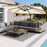 Patioslife Aegis Pro All-weather Cantilever Parasol , Reinforced & Powder-Coated Aluminium Ribs and Pole — Perfect for Garden & Patio