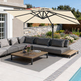 Patioslife Aegis Pro All-weather Cantilever Parasol , Reinforced & Powder-Coated Aluminium Ribs and Pole — Perfect for Garden & Patio