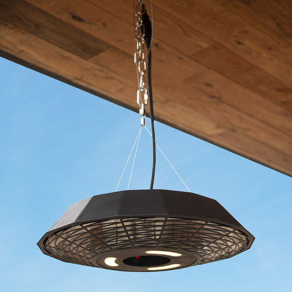 Hanging Patio Heater with LED Light & Remote Control – 2000W Electric Outdoor Heater