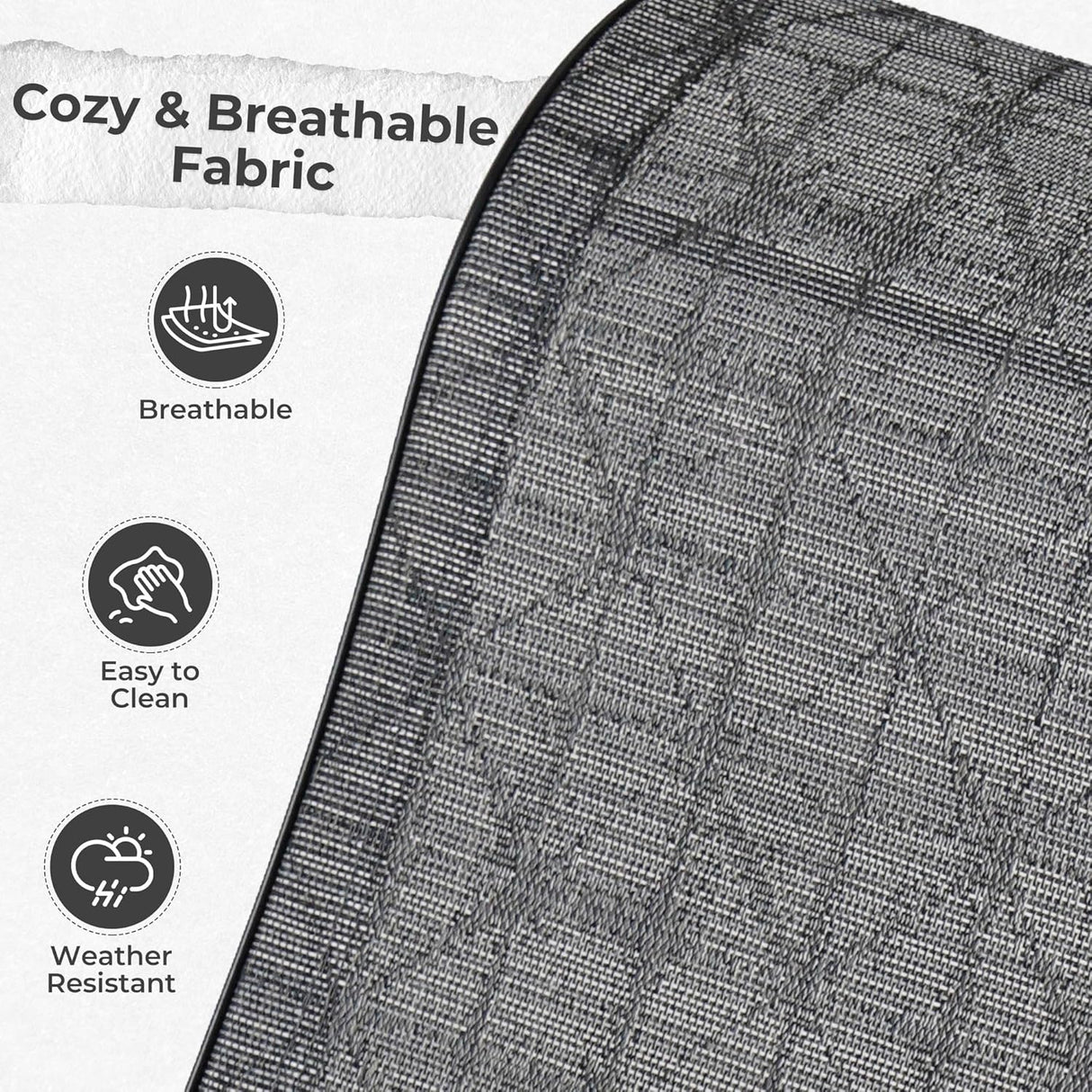 Outdoor Swivel Rocking Patio Dining Chairs Set of 2 – Textilene Patio Rockers with Sturdy Metal Frame for Garden, Deck, or Backyard