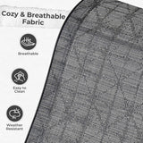 Outdoor Swivel Rocking Patio Dining Chairs Set of 2 – Textilene Patio Rockers with Sturdy Metal Frame for Garden, Deck, or Backyard