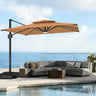 Patioslife Aegis Pro All-weather Cantilever Parasol with LED Lights, Reinforced & Powder-Coated Aluminium Ribs and Pole — Perfect for Garden & Patio