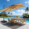 Patioslife Aegis Pro All-weather Cantilever Parasol , Reinforced & Powder-Coated Aluminium Ribs and Pole — Perfect for Garden & Patio