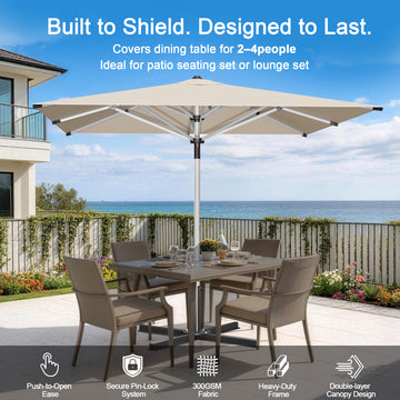 Patioslife Garden Parasol — Square & Round