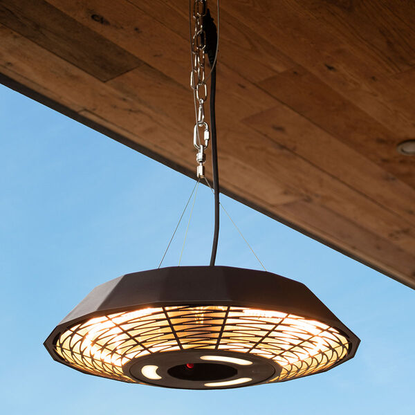 Hanging Patio Heater with LED Light & Remote Control – 2000W Electric Outdoor Heater