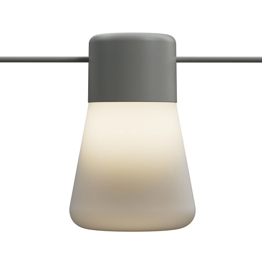 Outdoor B Bulb Festoon String Lights – 10 Warm LED Bulbs, Extendable, Weatherproof & Dimmable