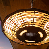 Hanging Patio Heater with LED Light & Remote Control – 2000W Electric Outdoor Heater