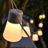 Outdoor B Bulb Festoon String Lights – 10 Warm LED Bulbs, Extendable, Weatherproof & Dimmable