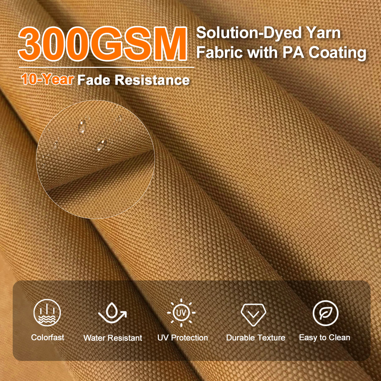 Patioslife Aegis Premium Cantilever Parasol with LED Strip Lights, Fibreglass Ribs & Powder-Coated Aluminium Pole — Luxury Garden & Patio Shade