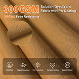 Patioslife Aegis Premium Cantilever Parasol with LED Strip Lights, Fibreglass Ribs & Powder-Coated Aluminium Pole — Luxury Garden & Patio Shade