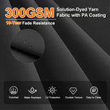 Patioslife Aegis Premium Cantilever Parasol with LED Strip Lights, Fibreglass Ribs & Powder-Coated Aluminium Pole — Luxury Garden & Patio Shade