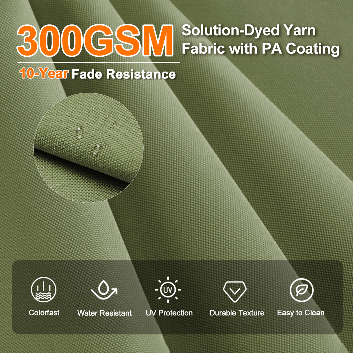 Patioslife Aegis Premium Cantilever Parasol with LED Strip Lights, Fibreglass Ribs & Powder-Coated Aluminium Pole — Luxury Garden & Patio Shade