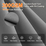 Patioslife Aegis Premium Cantilever Parasol with LED Strip Lights, Fibreglass Ribs & Powder-Coated Aluminium Pole — Luxury Garden & Patio Shade