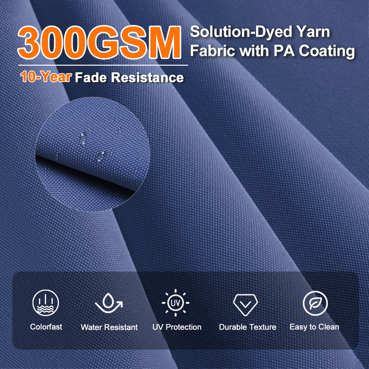 Patioslife Aegis Premium Cantilever Parasol with LED Strip Lights, Fibreglass Ribs & Powder-Coated Aluminium Pole — Luxury Garden & Patio Shade