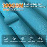 Patioslife Aegis Premium Cantilever Parasol with LED Strip Lights, Fibreglass Ribs & Powder-Coated Aluminium Pole — Luxury Garden & Patio Shade