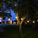 Outdoor B Bulb Festoon String Lights – 10 Warm LED Bulbs, Extendable, Weatherproof & Dimmable