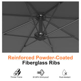 Patioslife Heavy Duty 3M Cantilever Parasol with Base – Premium Outdoor Shade for Patio, Garden & Backyard Living
