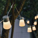 Outdoor B Bulb Festoon String Lights – 10 Warm LED Bulbs, Extendable, Weatherproof & Dimmable