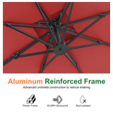 Patioslife Aegis Pro All-weather Cantilever Parasol , Reinforced & Powder-Coated Aluminium Ribs and Pole — Perfect for Garden & Patio