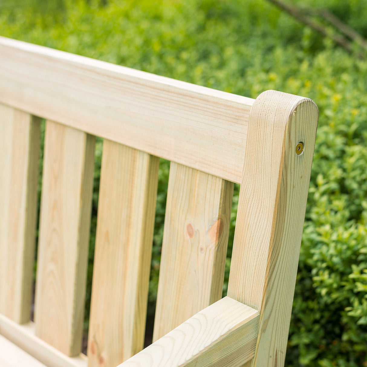 Pine Malu 4ft Garden Bench – FSC Certified Sustainable Timber, 2-Seater Outdoor Wooden Bench
