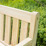 Pine Malu 4ft Garden Bench – FSC Certified Sustainable Timber, 2-Seater Outdoor Wooden Bench