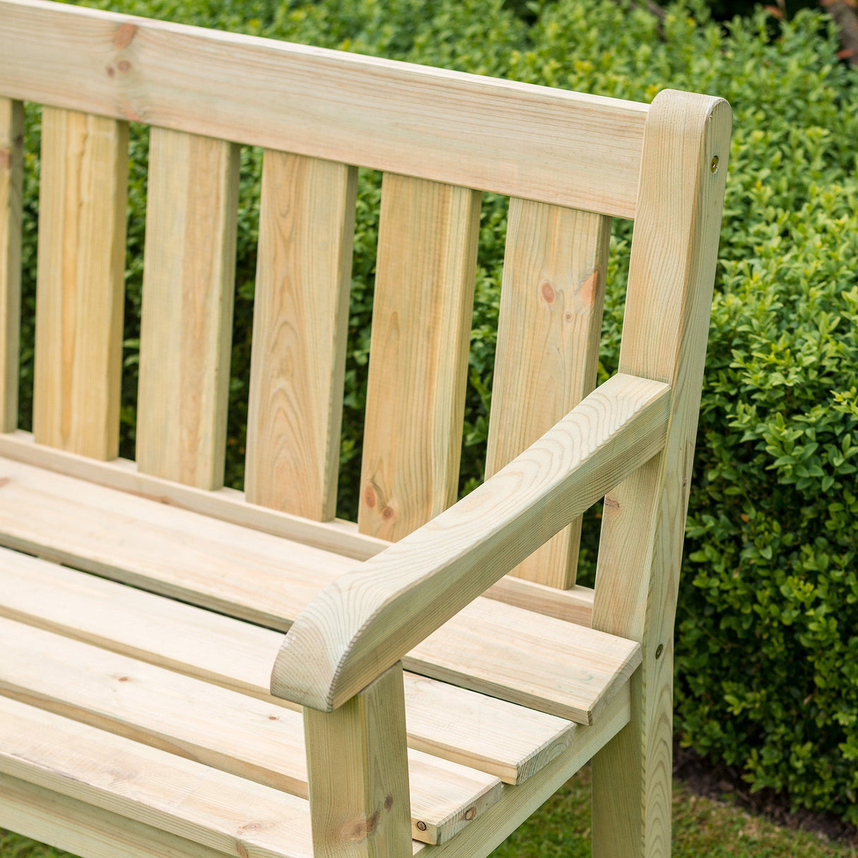 Pine Malu 4ft Garden Bench – FSC Certified Sustainable Timber, 2-Seater Outdoor Wooden Bench