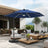 Patioslife Aegis Pro Round Cantilever Patio Umbrella Navy Blue with Large Base for Australian Patio Shade