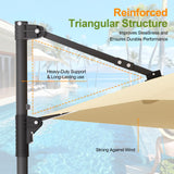 Patioslife Aegis Pro Round Cantilever Patio Umbrella Reinforced Triangular Structure for Australian Outdoor Shade