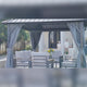 Patioslife Luxury Haven Hardtop Gazebo with sides & Drainage Gutters, 120×120mm Aluminum Posts| Most Popular Choice for Garden or Backyard