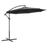 Round Cantilever Parasol 3m with 360° Rotation for Gardens, Terraces & Outdoor Seating